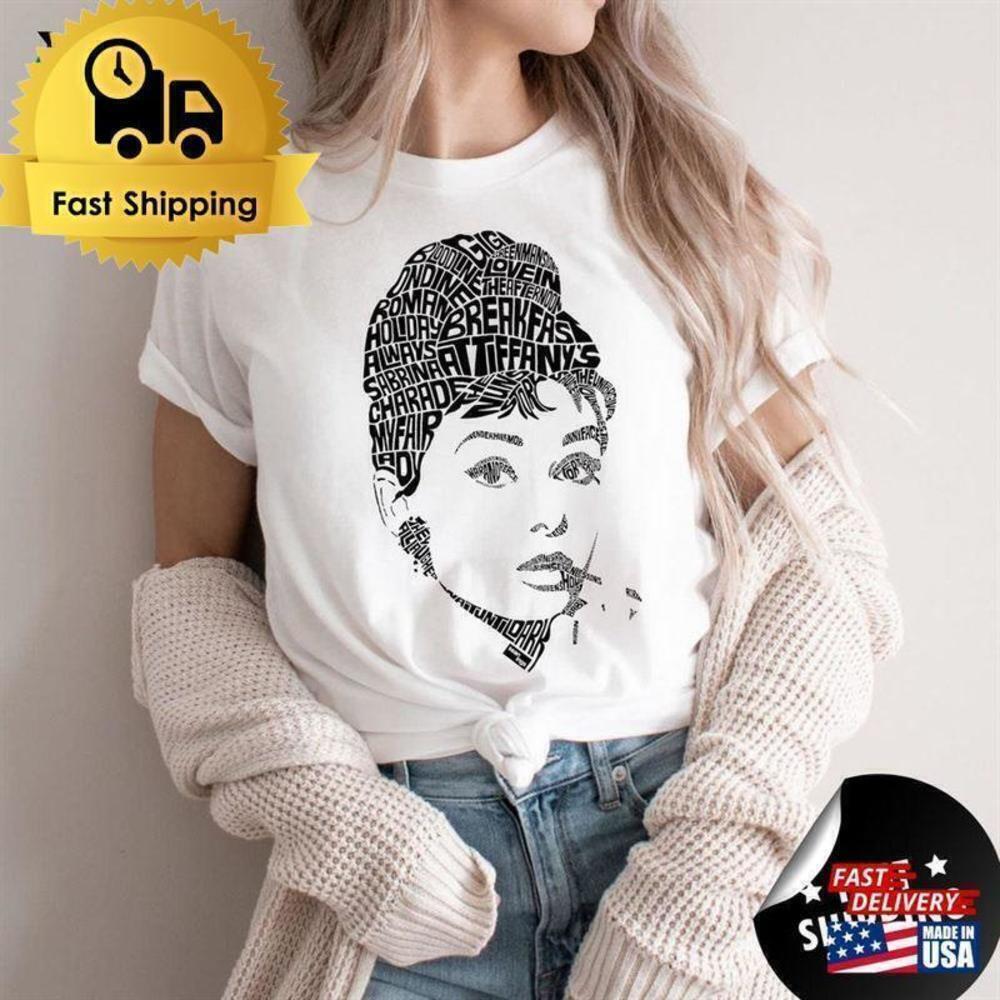 Audrey Hepburn Breakfast Tiffanys Retro Graphic Unisex T-Shirt